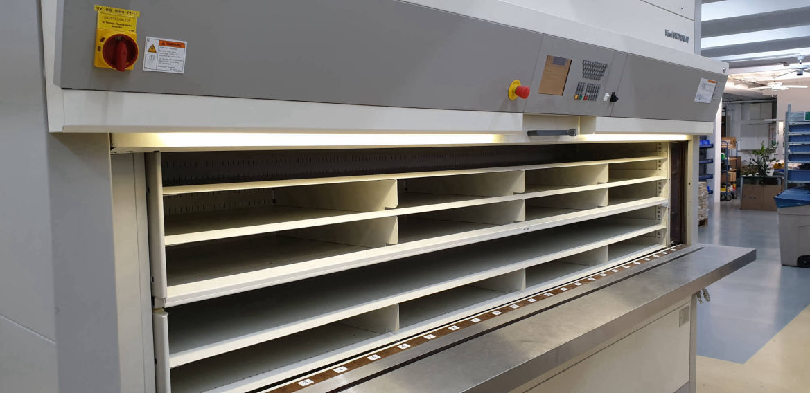 Selektor Lagerlogistik Haenel 936 Paternoster Umlaufregal